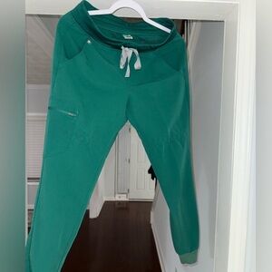 Figs Zamora Jogger Scrub Pants, hunter green, size small